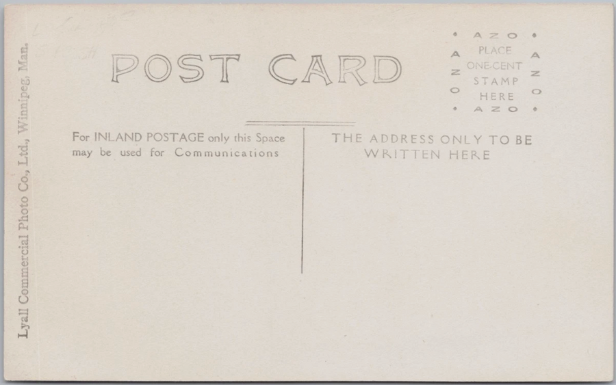 Union Station Winnipeg Manitoba Waiting Room MB Lyall RPPC Postcard