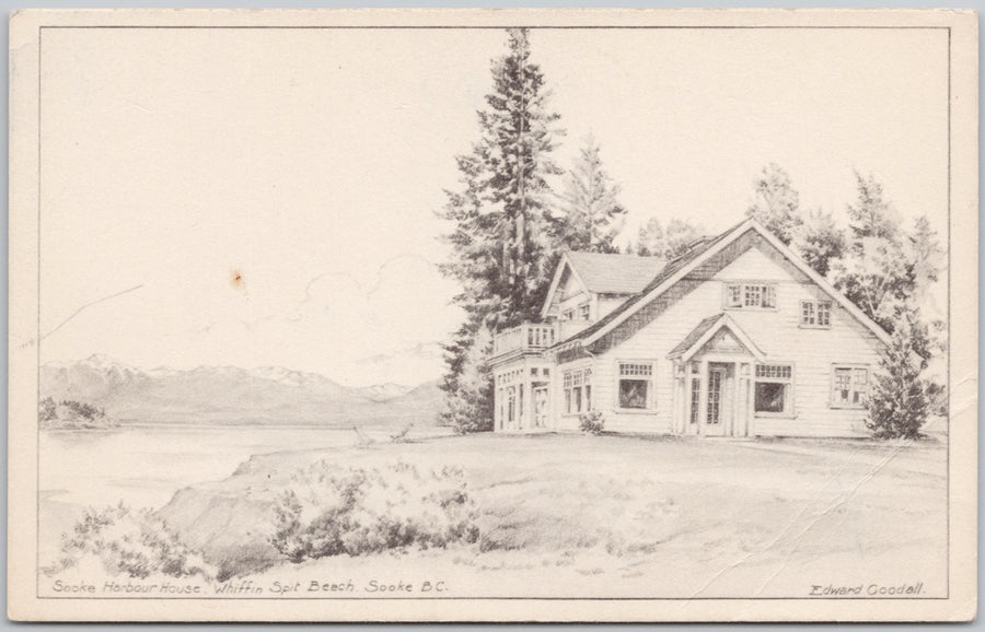Sooke Harbour House Sooke BC Canada Edward Goodall Postcard