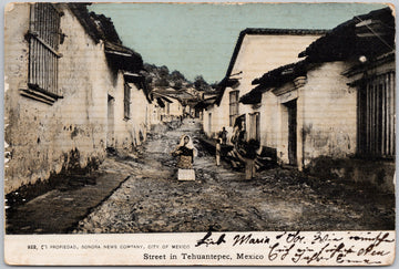 Street in Tehuantepec Mexico Oaxaca Union Postal Postcard 