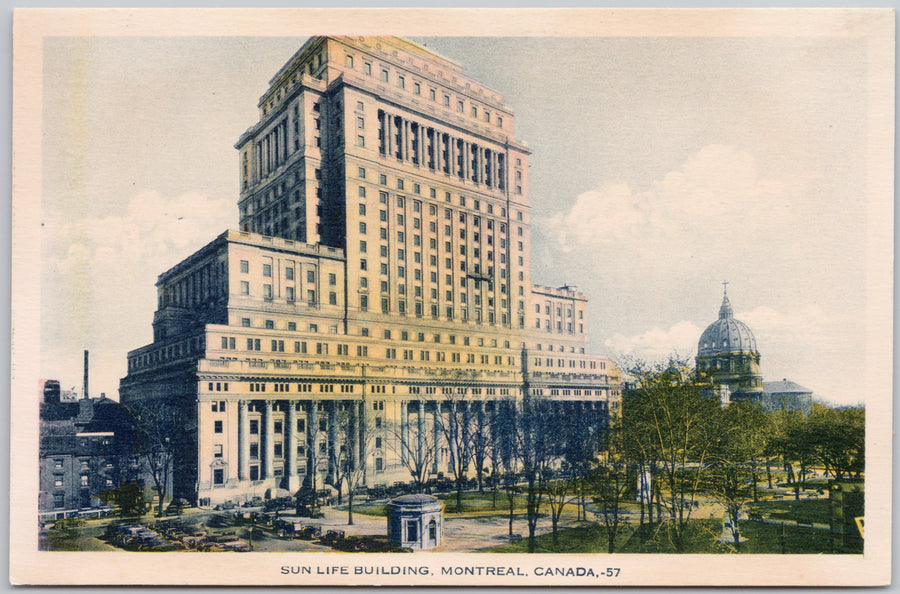 Sun Life Building Montreal Quebec QC Unused PECO Postcard 