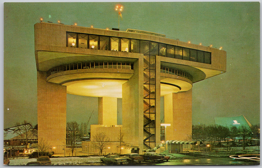 The Port of New York Authority Heliport Exhibit Building New York Postcard 