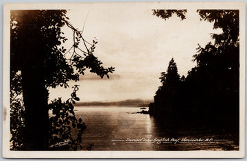 Vancouver BC Sunset over English Bay  Postcard 