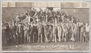 Victoria BC 2nd Contingent 102nd Regiment RMR Soldiers Postcard 