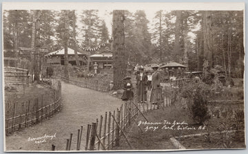 Victoria BC Japanese Tea Garden The Gorge George Barrowclough RPPC Postcard 