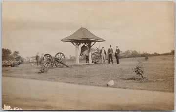 Victoria British Columbia Bell at Beacon Hill Park RPPC Postcard 