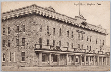 Weyburn Saskatchewan New Royal Hotel Postcard 