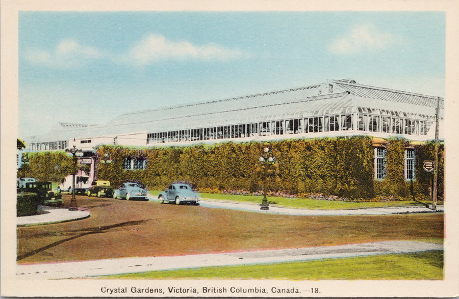 Victoria BC Crystal Gardens Postcard