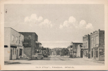 Main Street Powassan Ontario Postcard