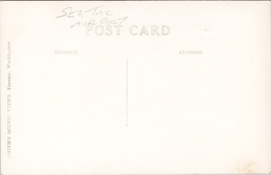 Seattle Tacoma International Airport WA Washington SeaTac Smith's Scenic Views Postcard S1