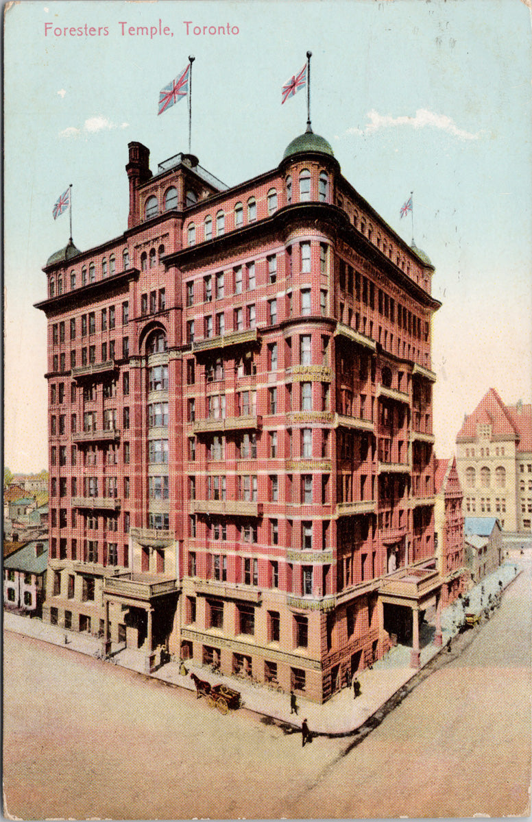 Foresters Temple Toronto ON c1909 MacFarlane Postcard