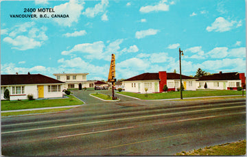 2400 Motel Vancouver BC Kingsway Postcard