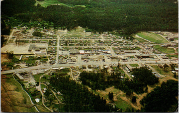 100 Mile House BC Aerial View Cariboo Country British Columbia Unused Vintage Postcard S1