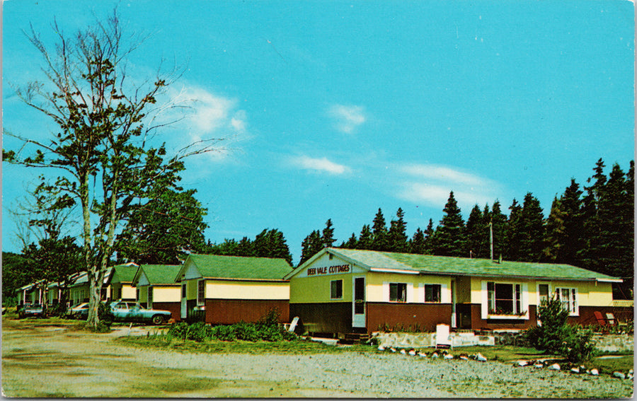 Deer Vale Cottages Ingonish Centre Cape Breton NS Nova Scotia Unused Vintage Postcard S1