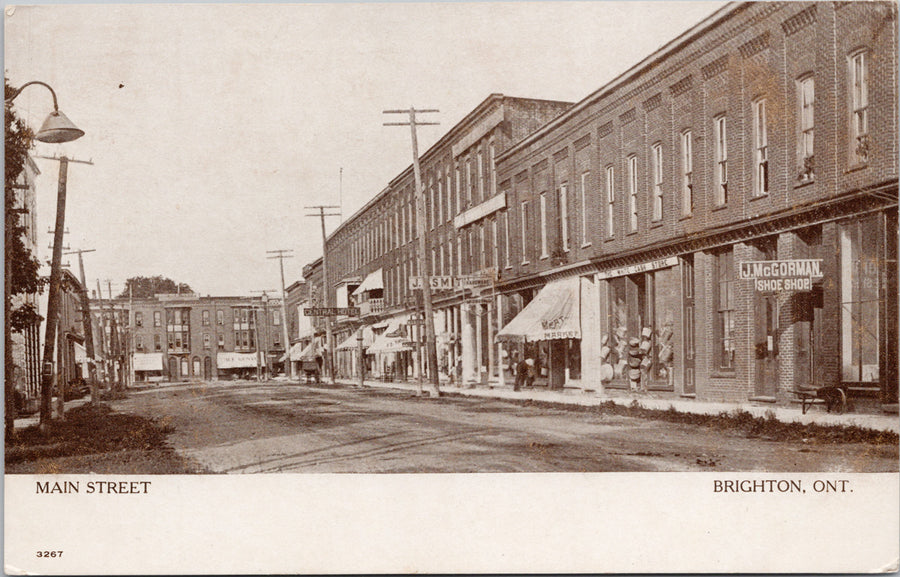 Brighton Ontario Main Street Postcard