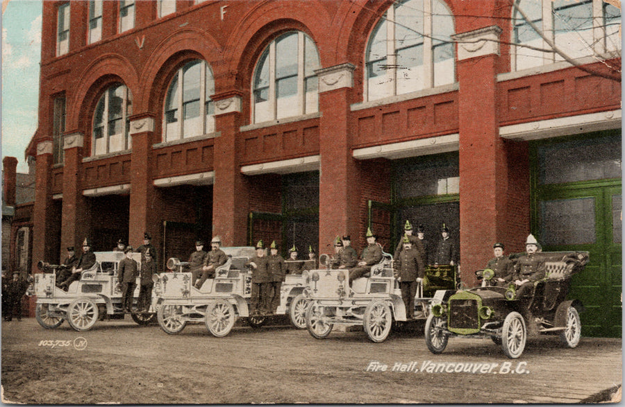 Vancouver BC Fire Hall Fire Dept Firemen