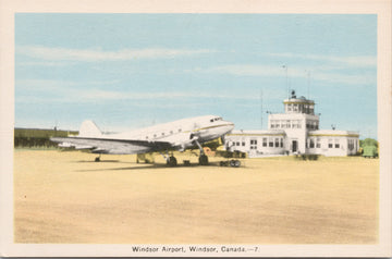 Windsor Ontario Airport Postcard