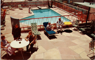 San Carlos Hotel Phoenix AZ Arizona Pool Unused Vintage Postcard S1
