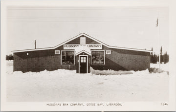 Hudson's Bay Company Goose Bay Labrador NL Unused RPPC Postcard S1