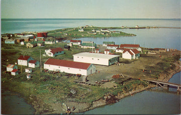 Tuktoyaktuk NWT Northwest Territories Beaufort Sea Aerial Unused Postcard S1