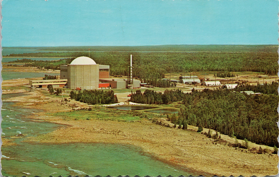 Douglas Point Nuclear Power Station Lake Huron Ontario Postcard S1