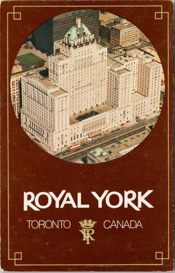 Royal York Toronto Ontario Canadian Pacific Hotel Unused Vintage Postcard S2