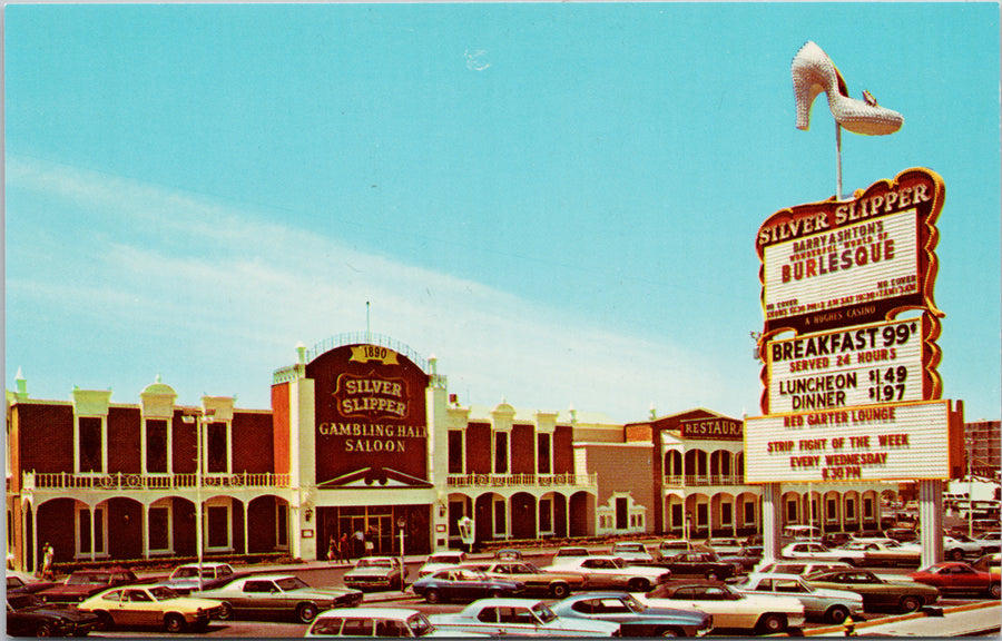 Silver Slipper Gambling Hall & Saloon Las Vegas NV Nevada UNUSED Postcard S2