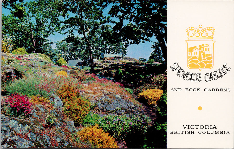 Spencer Castle Victoria BC Rock Gardens Unused Postcard S2