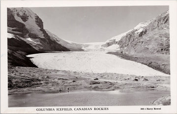 Columbia Icefield Canadian Rockies Alberta AB Unused Harry Rowed RPPC Postcard S2