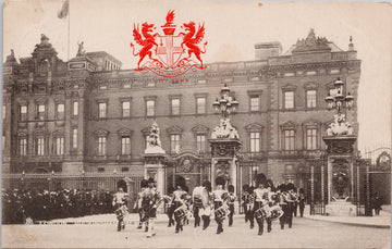 Buckingham Palace London England Band Tuck 2174 Heraldic Series Postcard S2