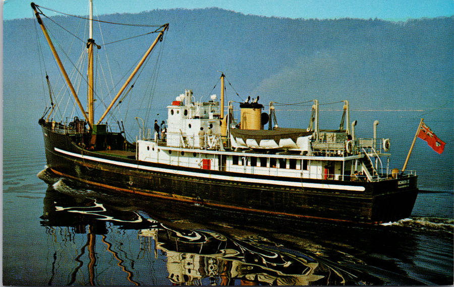 MV Uchuck III Boat Ship Nootka Sound BC Unused Postcard S3