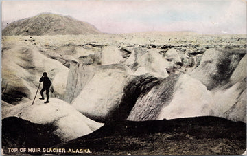 Top of Muir Glacier Alaska AK Unused Warwick & Rutter Postcard S3