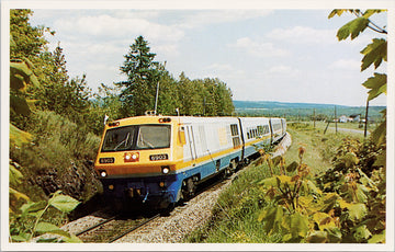 VIA's new LRC Train Unused Postcard S3