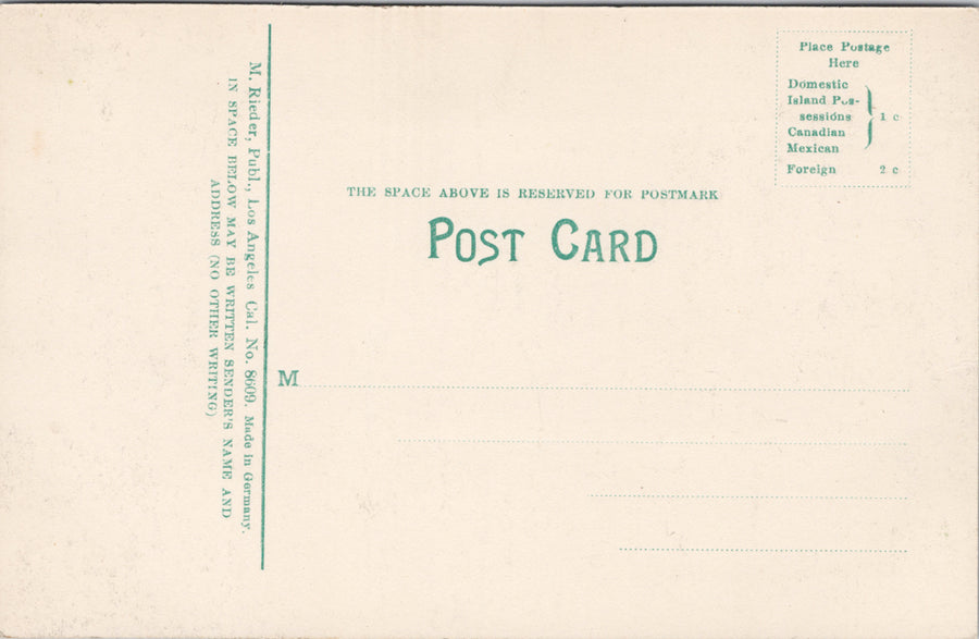 Portland Oregon OR Morrison Street Post Office Hotel Unused Rieder Postcard S3