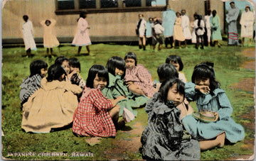 Japanese Children Hawaii HI c1911 Postcard S3