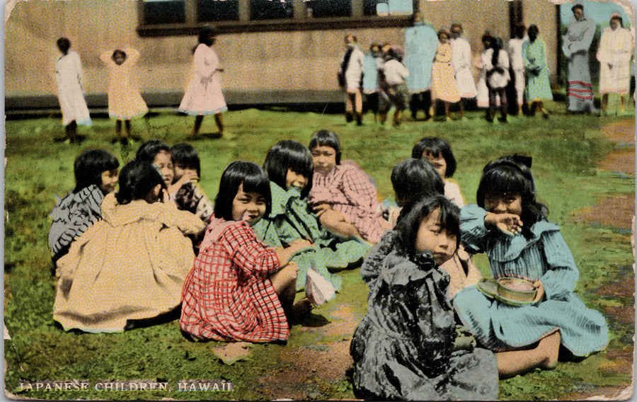 Japanese Children Hawaii HI c1911 Postcard S3