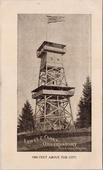 Lewis & Clark Observatory Portland Oregon Unused Postcard S3