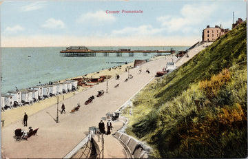 Cromer Promenade Norfolk England Jarrold's Series 7424 Postcard S3