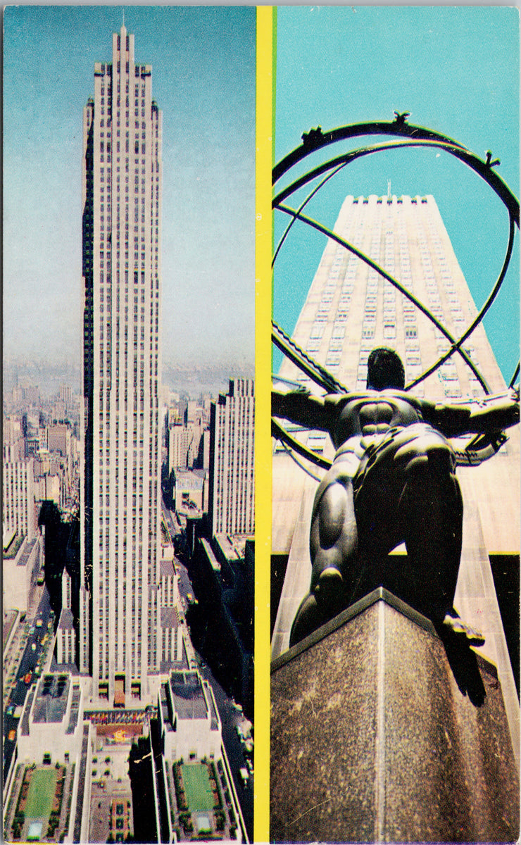 Rockefeller Center New York City NY Multiview Postcard S3