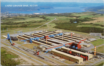 Alcan Usine Grande-Baie Quebec QC Aerial Vintage Postcard S3