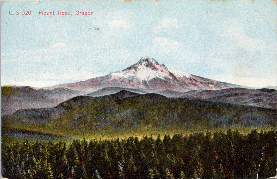 Mount Hood Oregon OR c1909 Postcard S4 *as is