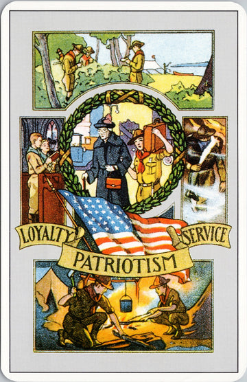 Boy Scouts of America Loyalty Patriotism Service JC Leyendecker Postcard S4