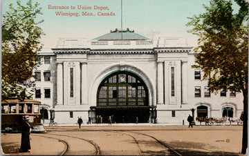 Winnipeg Manitoba Entrance to Union Depot