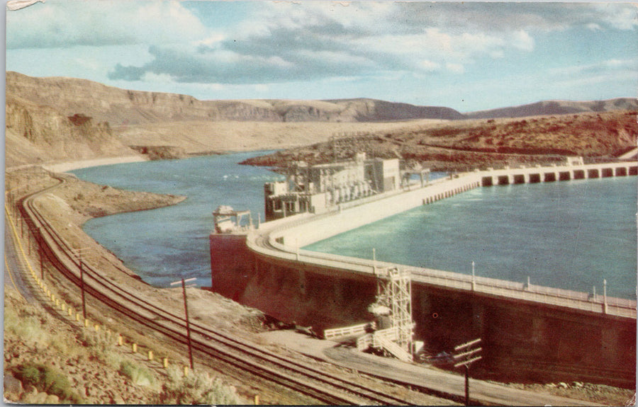 Rock Island Dam Wenatchee WA Postcard