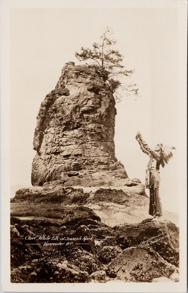 Chief White Elk Siwash Rock Vancouver BC