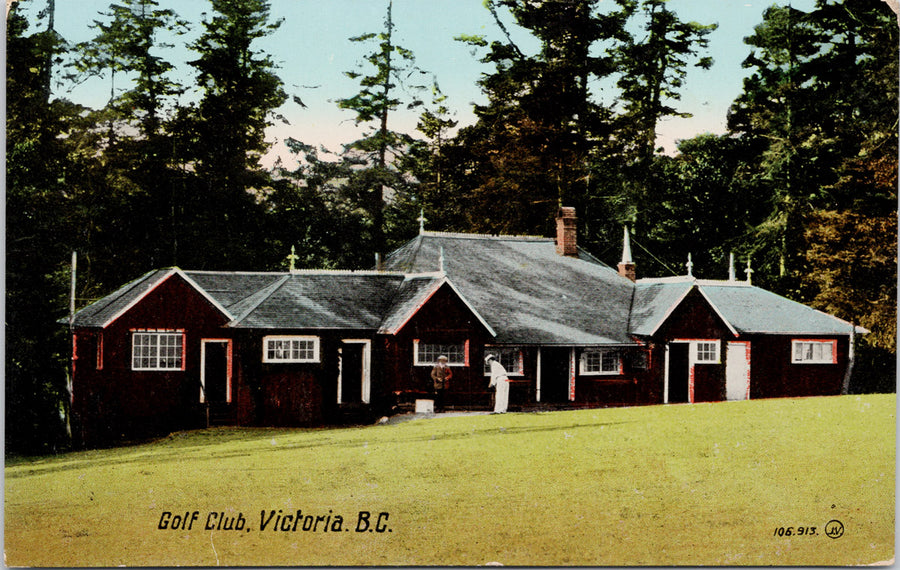 Golf Club Victoria BC Postcard