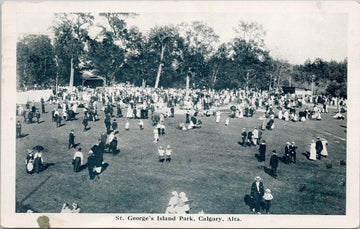 Calgary Alberta St. George's Island Park Postcard