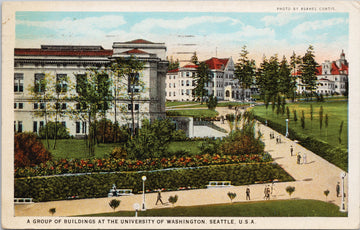 Seattle WA University of Washington Buildings Asahel Curtis  Postcard