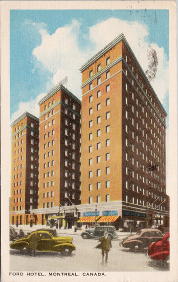 Ford Hotel Montreal QC Postcard