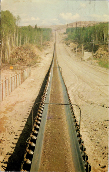 World's Largest Conveyor Portage Mountain BC  Postcard