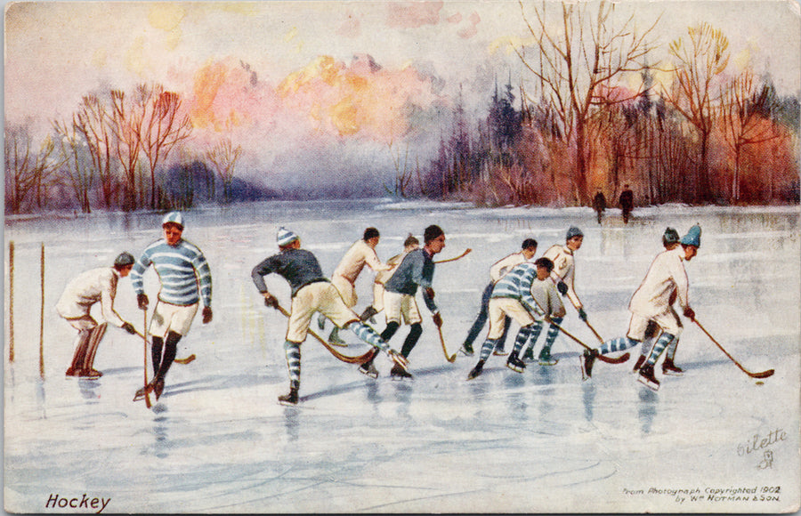 Ice Hockey Canada William Notman & Sons Tuck Postcard S5